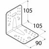 erősített sarokvas 105 x 105 x 90 x 2,5 mm KP21