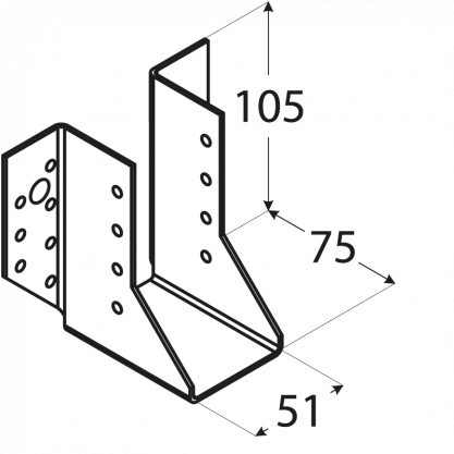 gerendapapucs  51 x 105 x 75 x 2 mm WB10