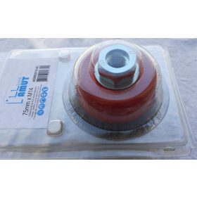 fazékkefe (drótkefe )  75 mm , M14